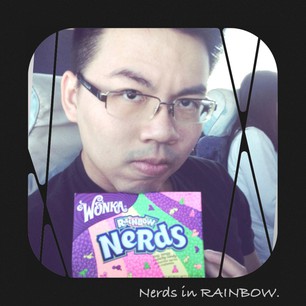 Found this #rainbow packaging of #nerds in #US...