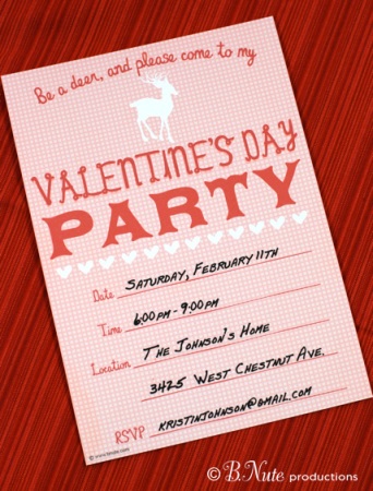 Valentine's Day Party Invite printable